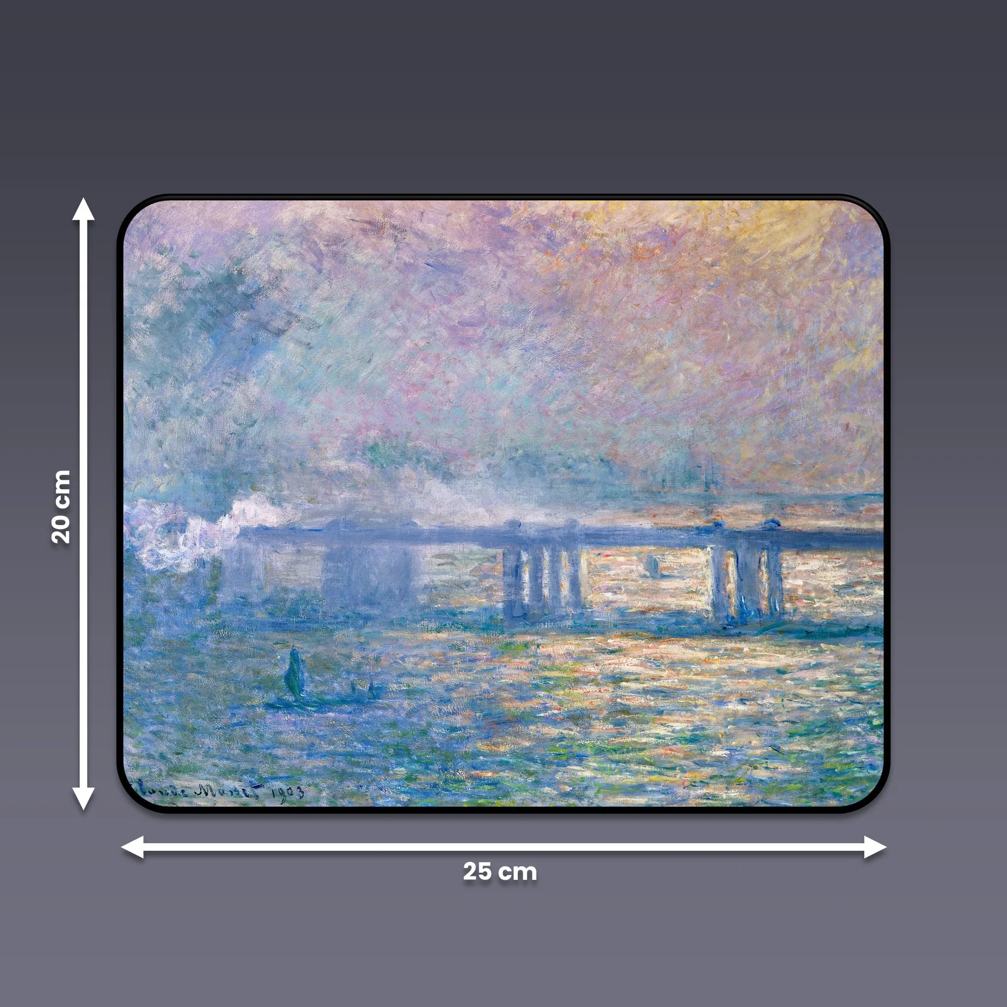 Mauspad "Monet Bridge"