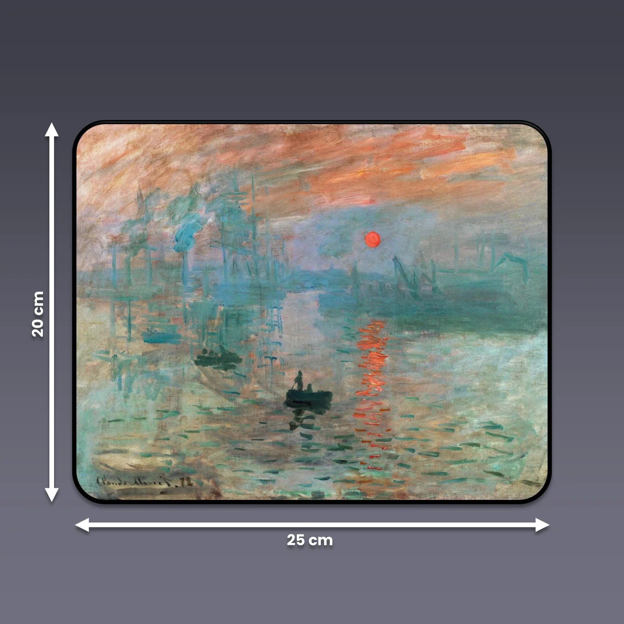 Mauspad "Monet Harbor"