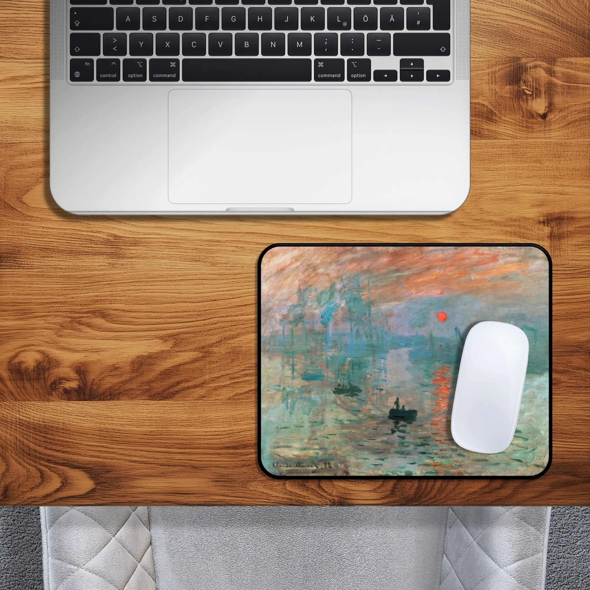Mauspad "Monet Harbor"